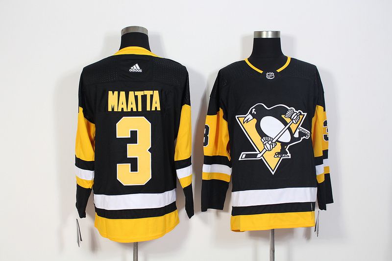 Men Pittsburgh Penguins #3 Maatta black Hockey Stitched Adidas NHL Jerseys->women nhl jersey->Women Jersey